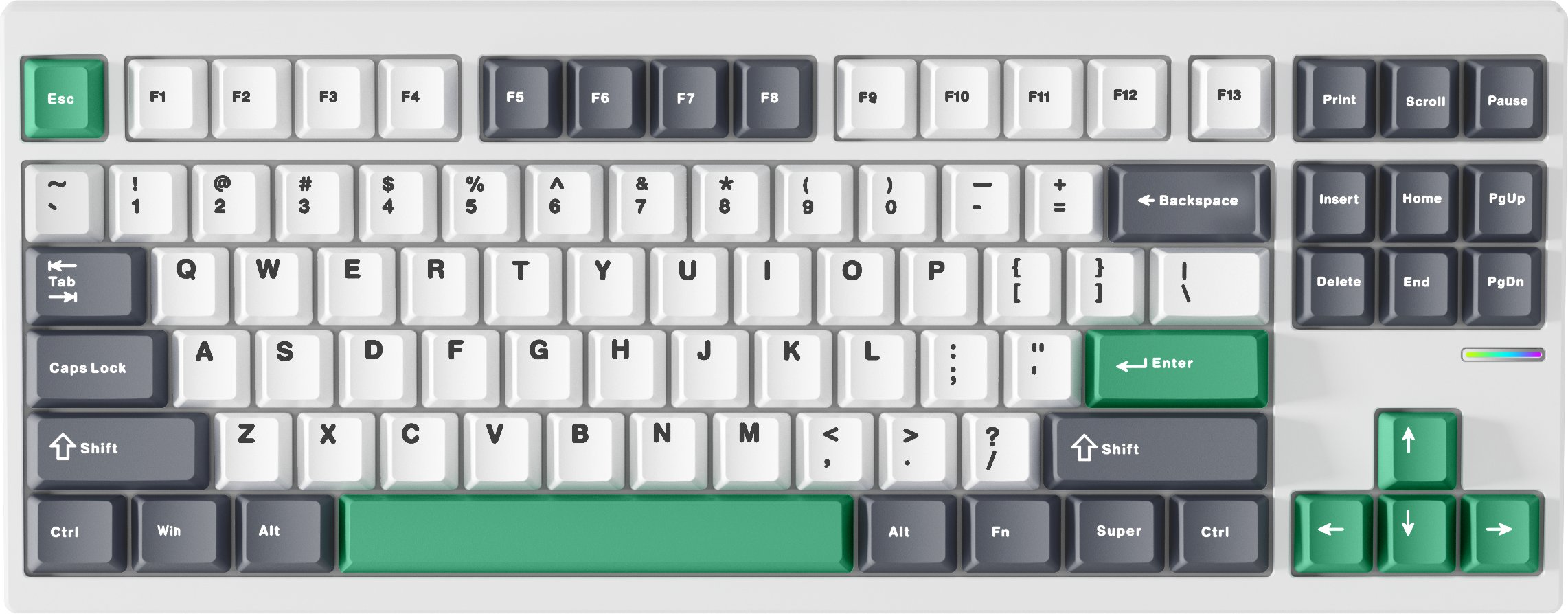 Klawiatura MCHOSE GX87 Lite Matcha Latte