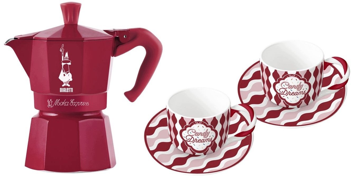 Moka Express 3TZ Coffee Maker Set