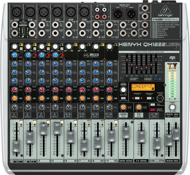 Behringer QX1222USB - Mikser audio |
