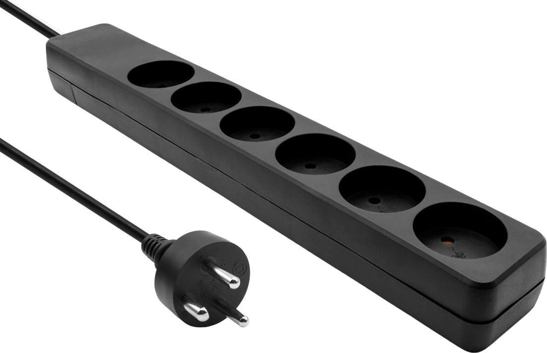 Listwa zasilająca MicroConnect MC-GRU0607DKB 6 gniazd