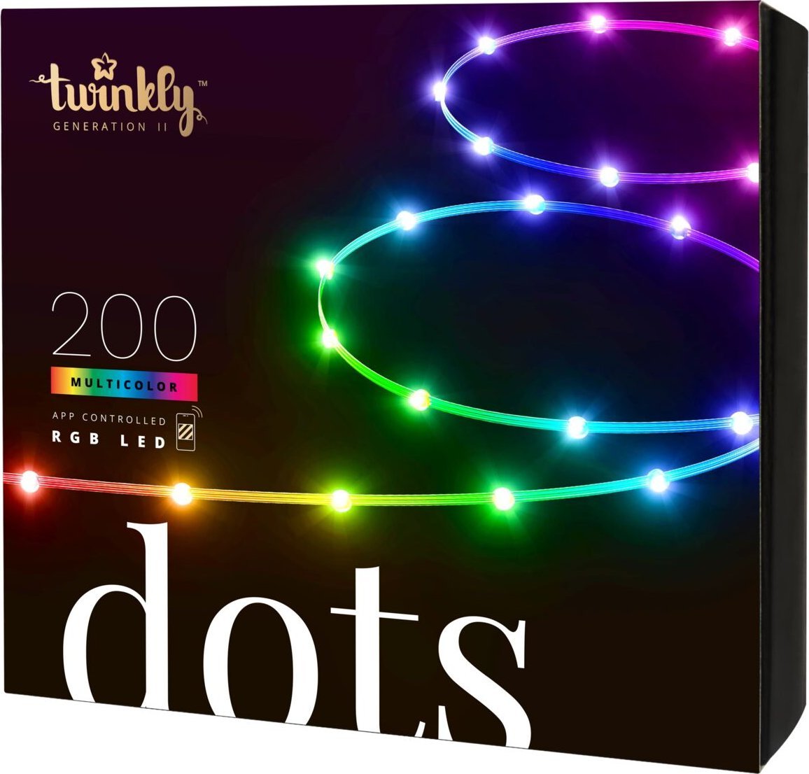 Twinkly Dots 200 LED RGB black