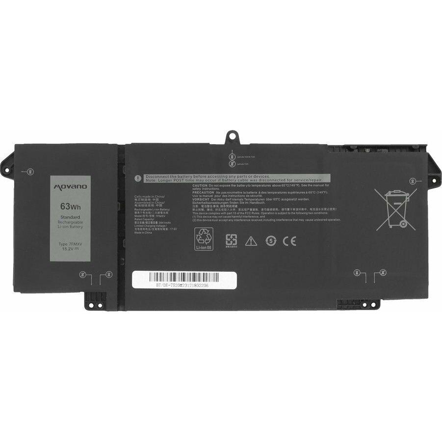 Movano Battery 7FMXV for Dell Latitude
