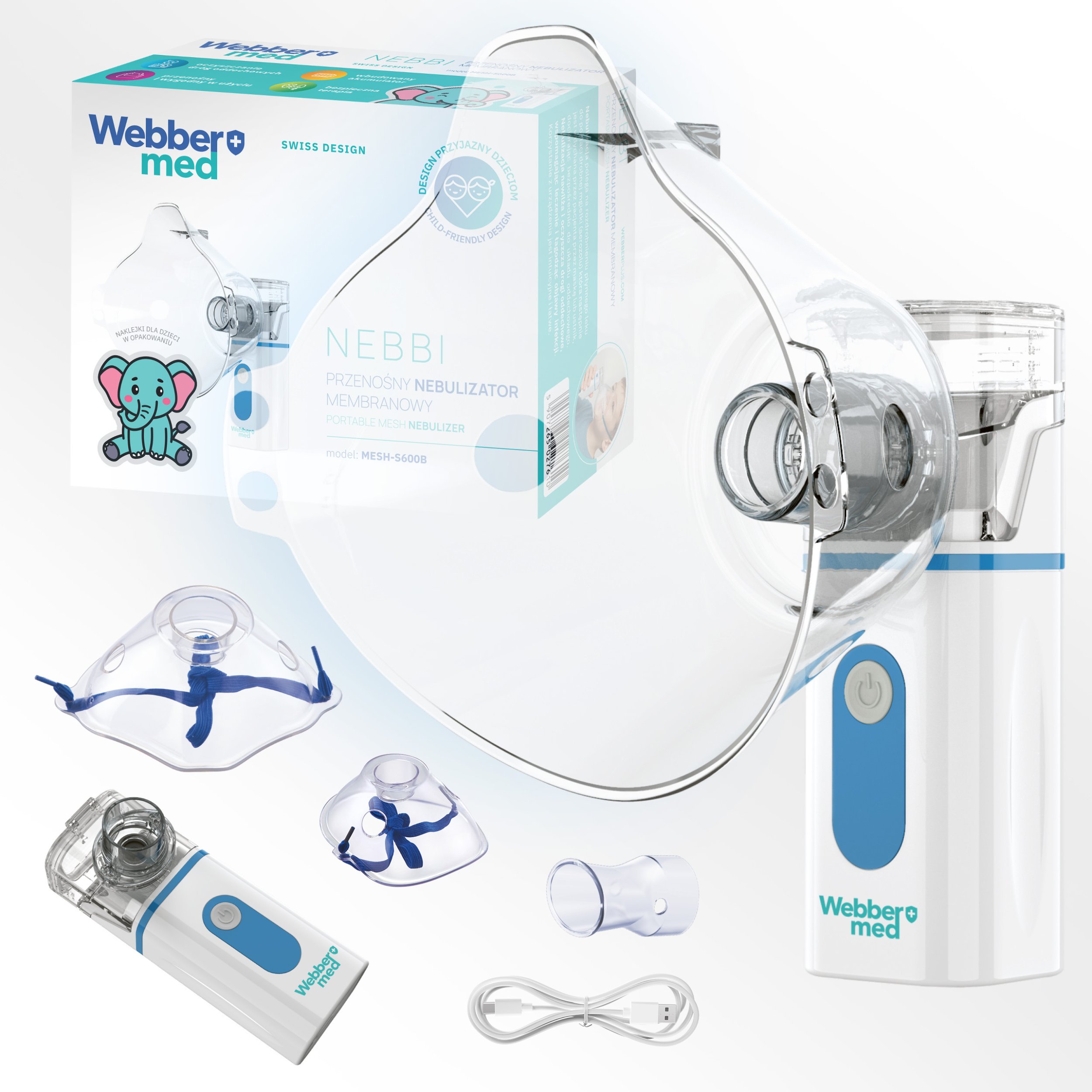 Webber INHALATOR NEBULIZATOR Dla Dzieci i