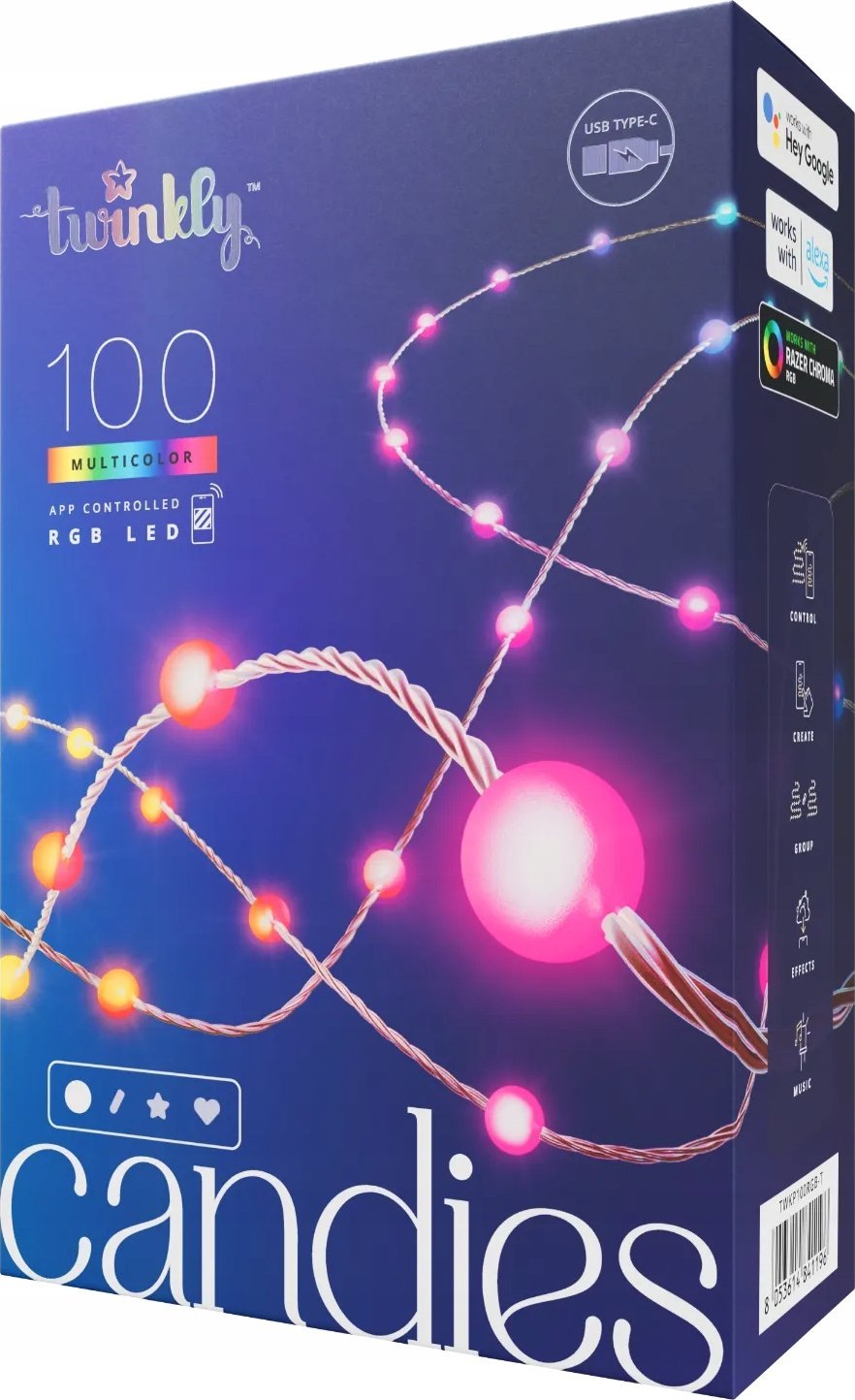 Twinkly Candies LED TWKP100RGB-T | TWKP100RGB-T
