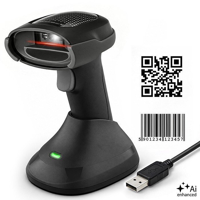 Qoltec Wireless barcode scanner 1D 2D