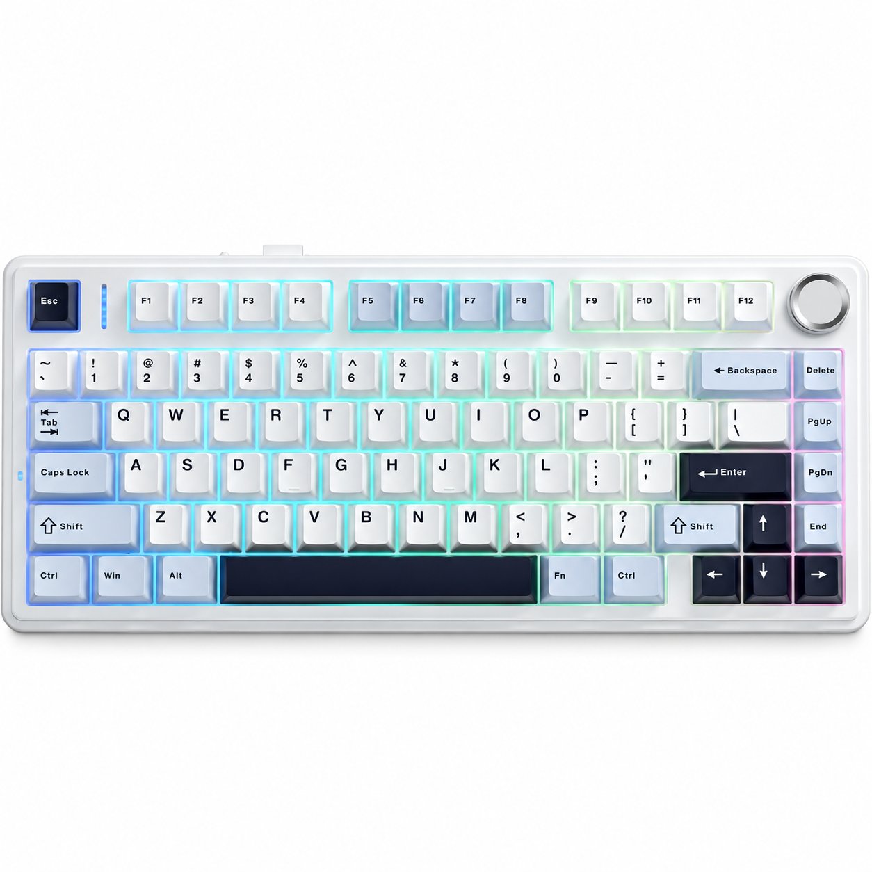 Klawiatura Aula Magnetyczna F75HE Glacier Blue