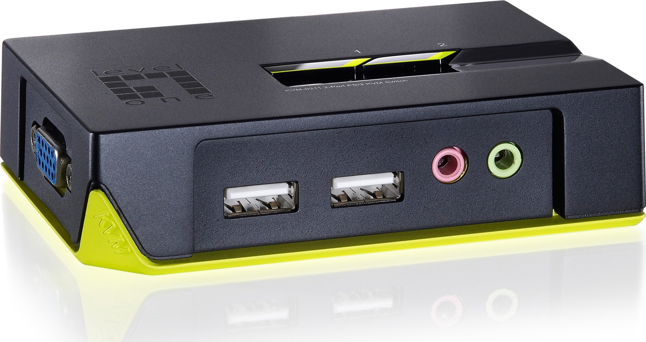Przełącznik LevelOne KVM 2x USB KVM-0221