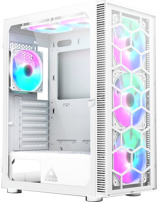 MONTECH X3 PC Case, Tempered Glass