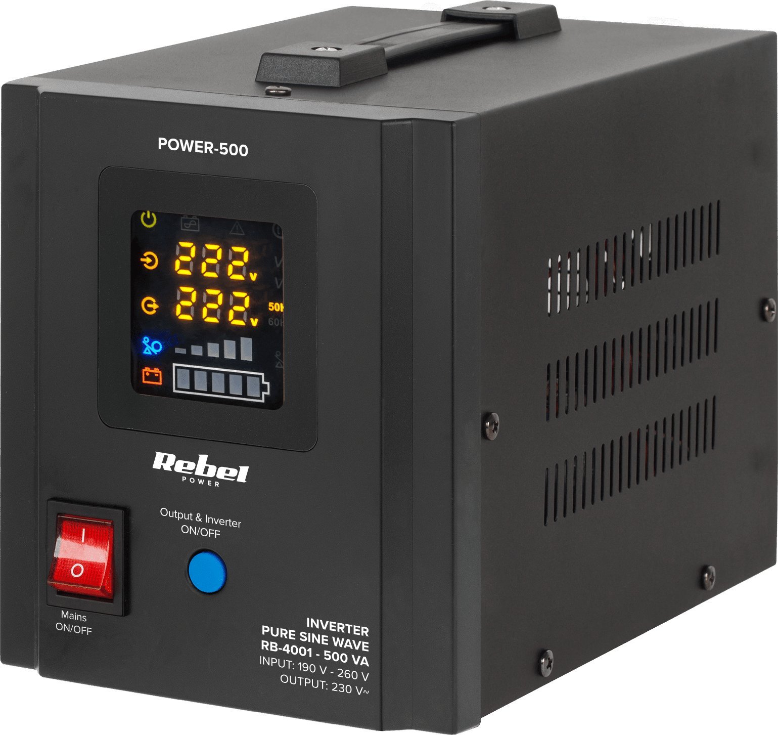 Rebel POWER-500 emergency power supply –