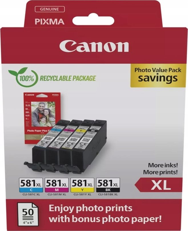 Canon Multipack CLI-581XL /C/M/Y Photo Value