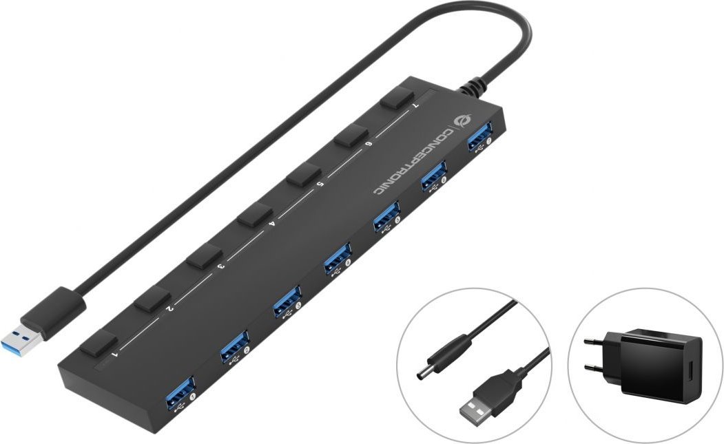Conceptronic CONCEPTRONIC USB-Hub 7-Port 3.0