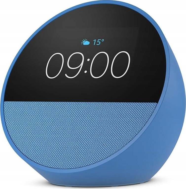 Amazon Echo Spot (2024) with clock