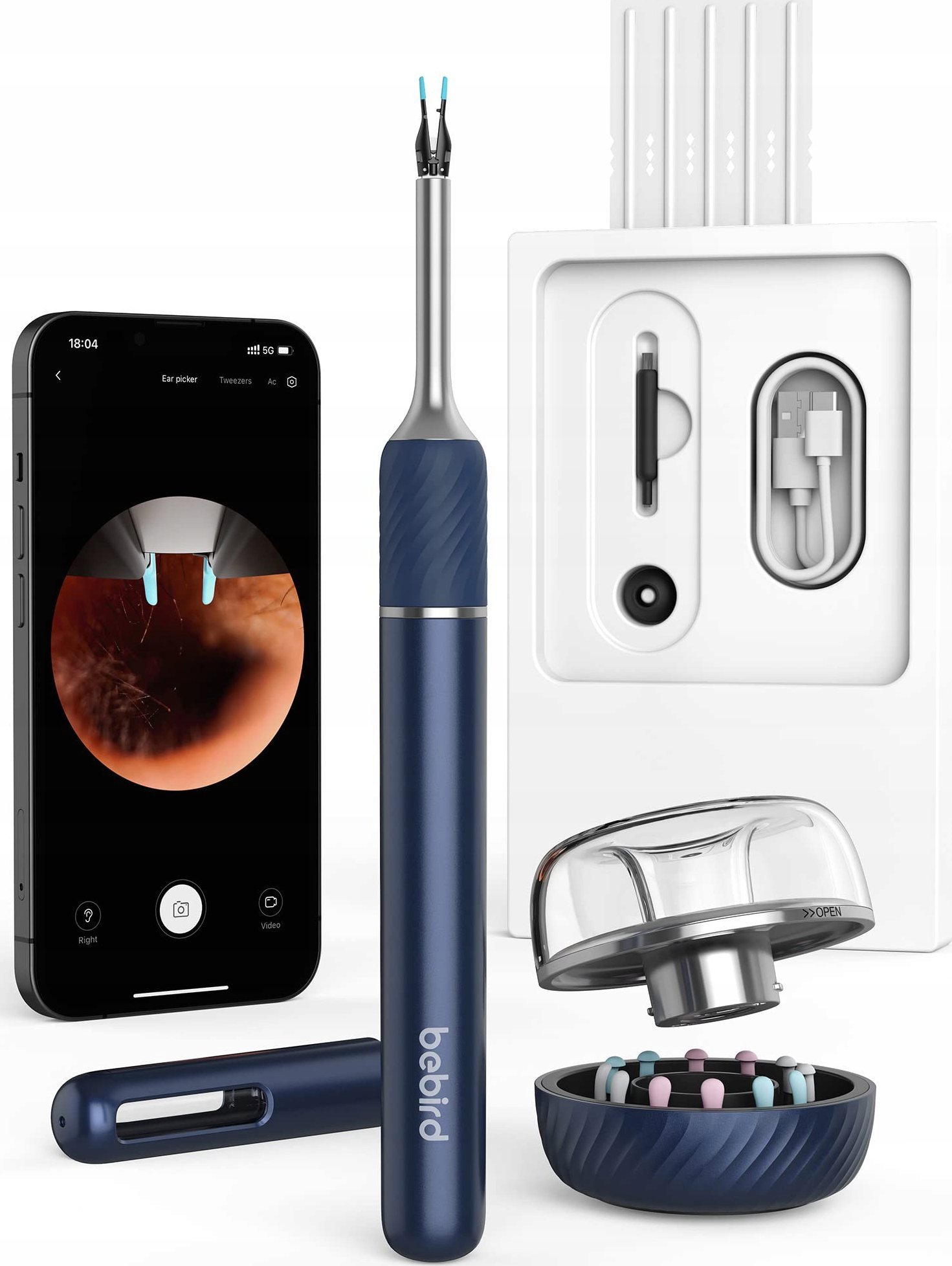 Otoscope with ear cleaning camera Bebird