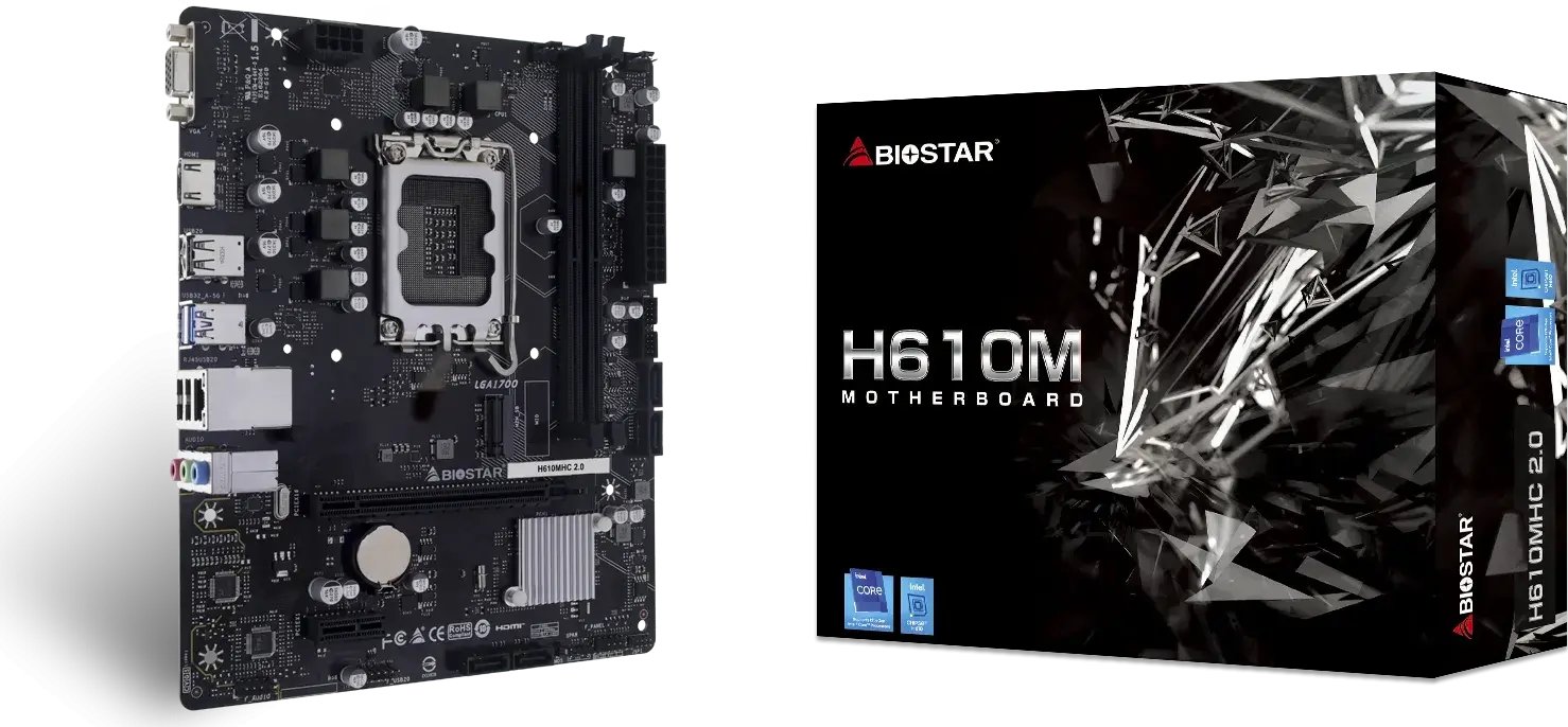Biostar H610MHC 2.0 Motherboard, LGA1700