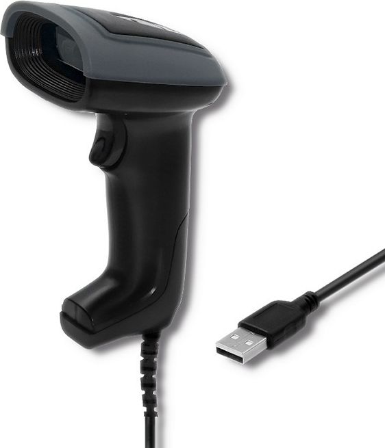 Qoltec Wired laser barcode scanner 1D