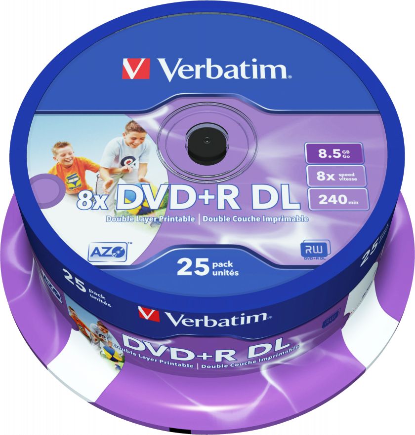 Verbatim DVD+R (8x) 8,5GB DoubleLayer