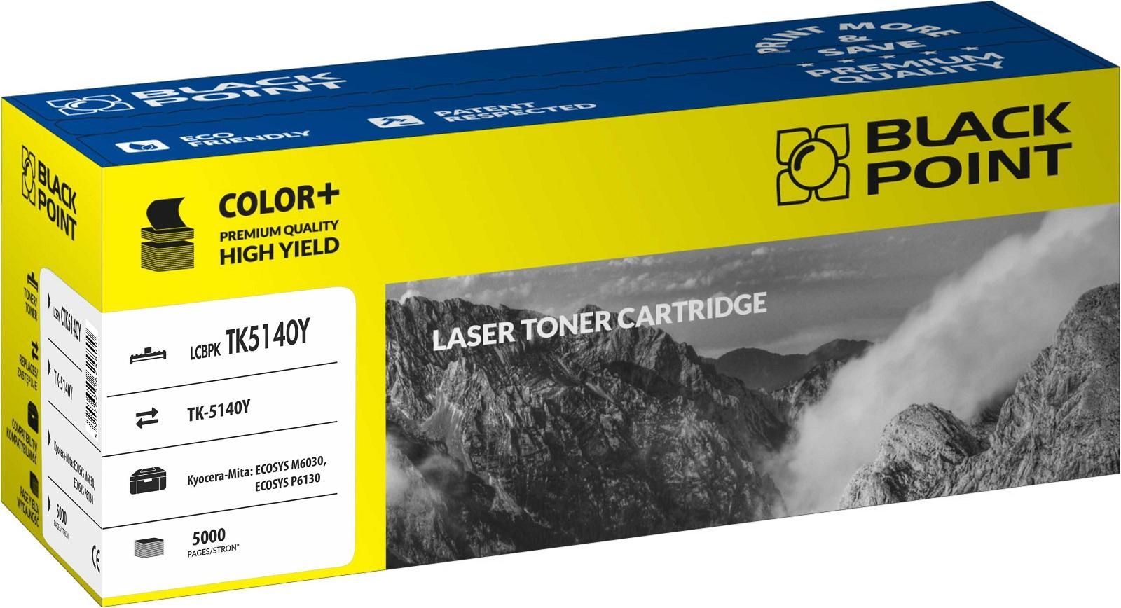 Toner Black Point LCBPKTK5140Y Yellow Zamiennik