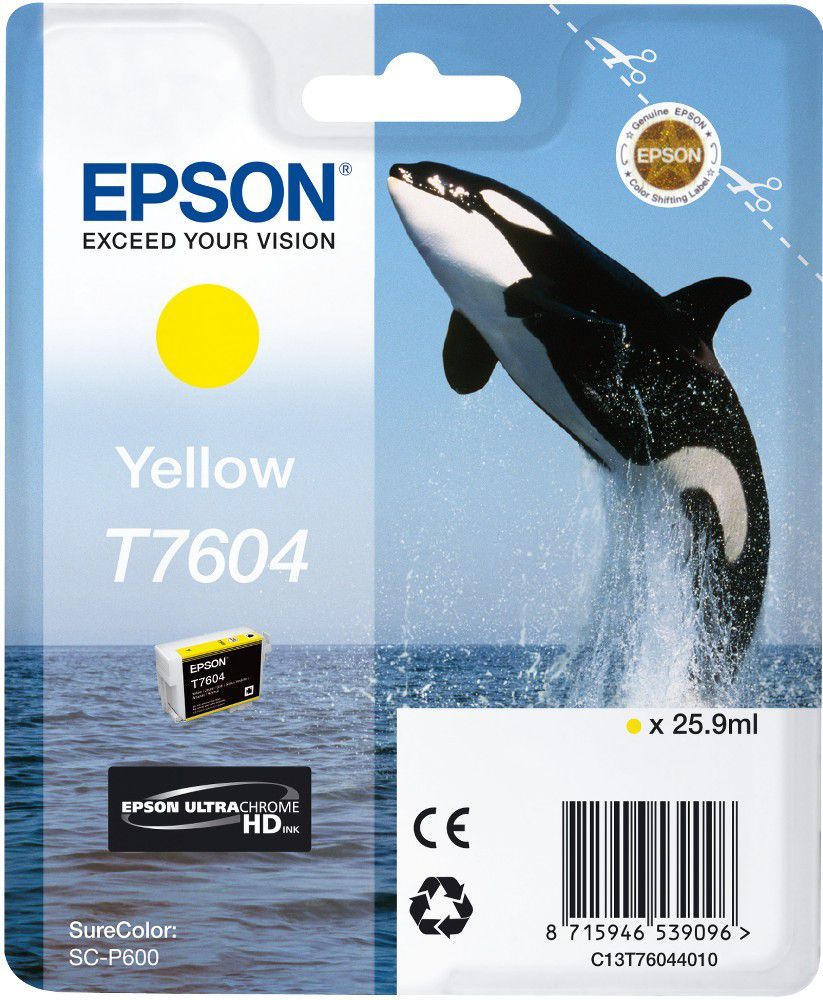 Tusz Epson Tusz T7604 Yellow UltraChrome