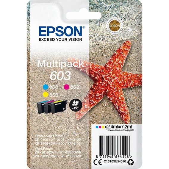 Tusz Epson Tusz C13T03U54010, color, 3x2