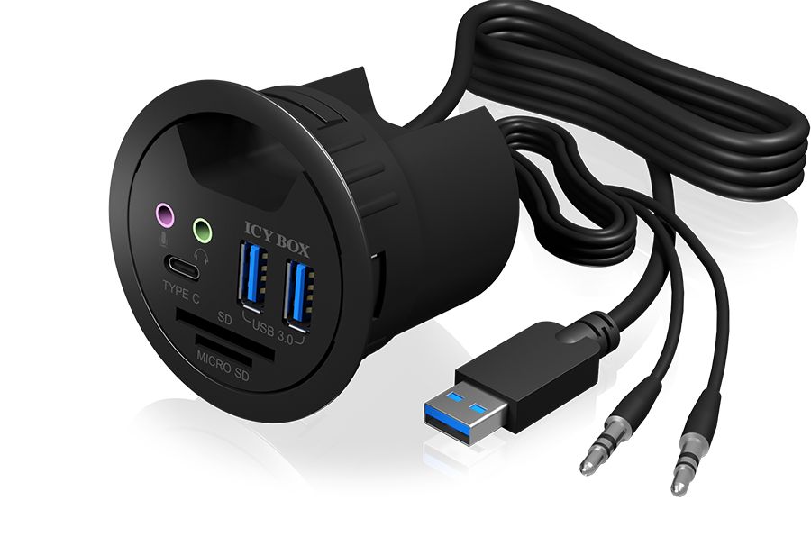 Icy Box 1x SD 1x USB-C