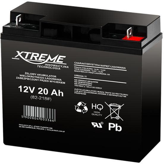 BLOW Gel battery 12V 20Ah XTREME