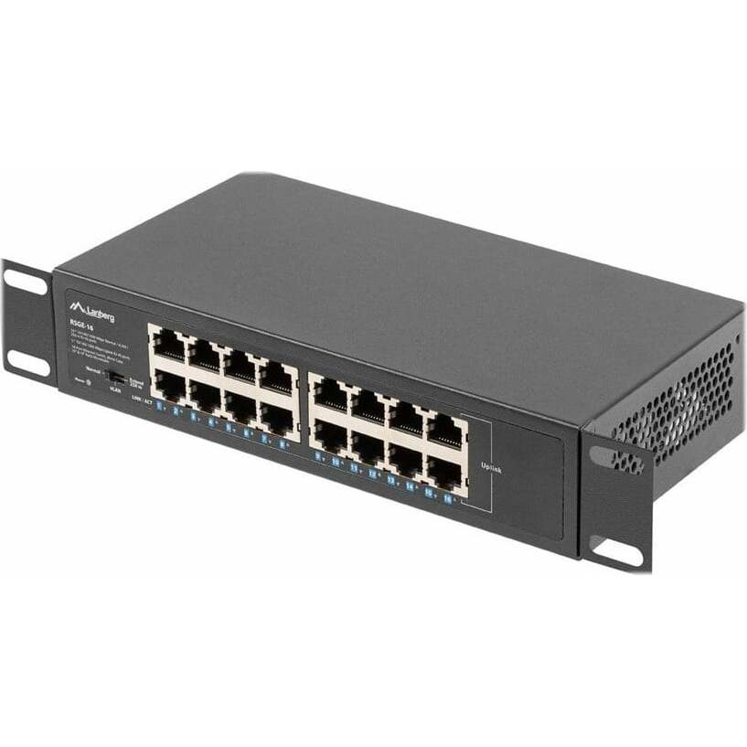 Lanberg switch 16x 1GB unmanaged rack