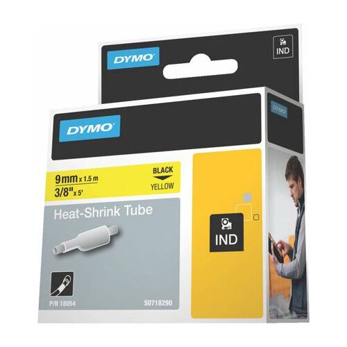Dymo Rurka termokurczliwa żółta 9mm 18054