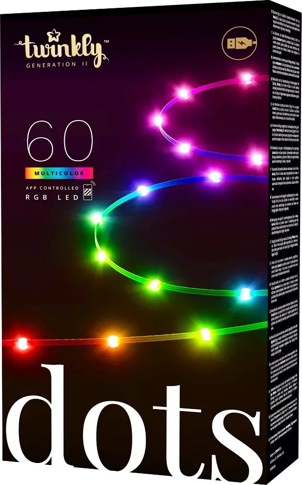 Twinkly Dots 60 LED RGB black