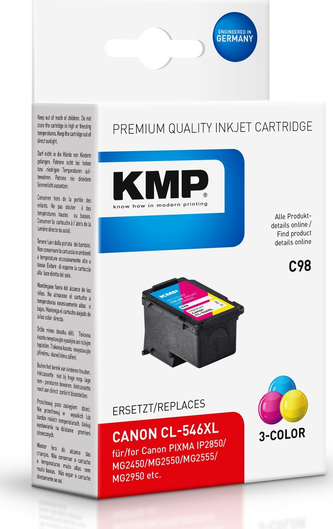 KMP Canon PG540XL comp. color C98