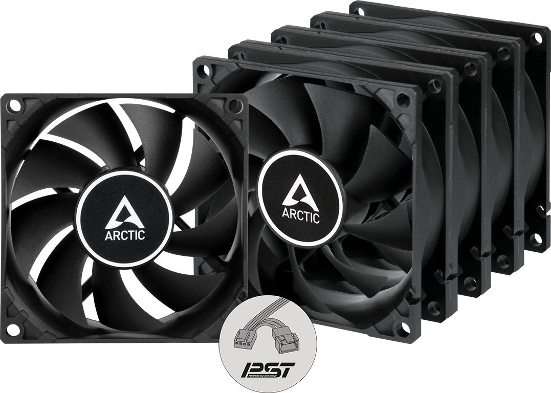 Wentylator Arctic F8 PWM PST 5-pack