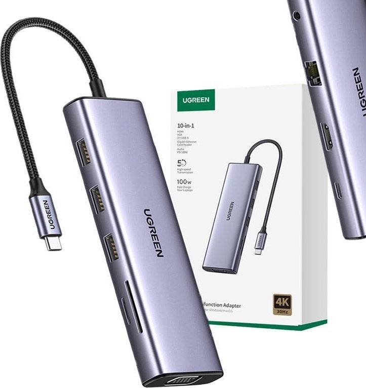 Ugreen CM498 1x RJ-45 1x SD