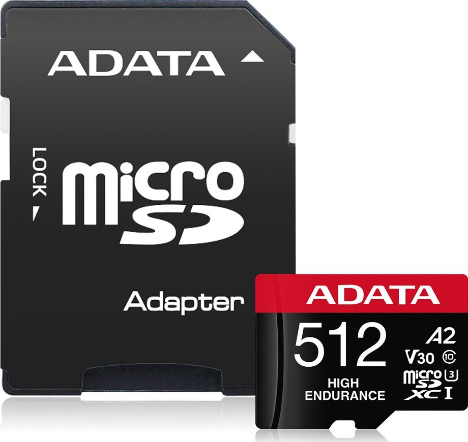ADATA High Endurance microSDXC 512GB AUSDX512GUI3V30SHA2-RA1