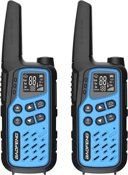 Walkie-Talkie Baofeng BF-T25E Blue, 2 pieces