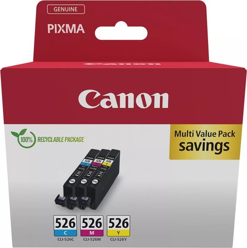 Canon Multipack CLI-526 C/M/Y 4541B018 Ink