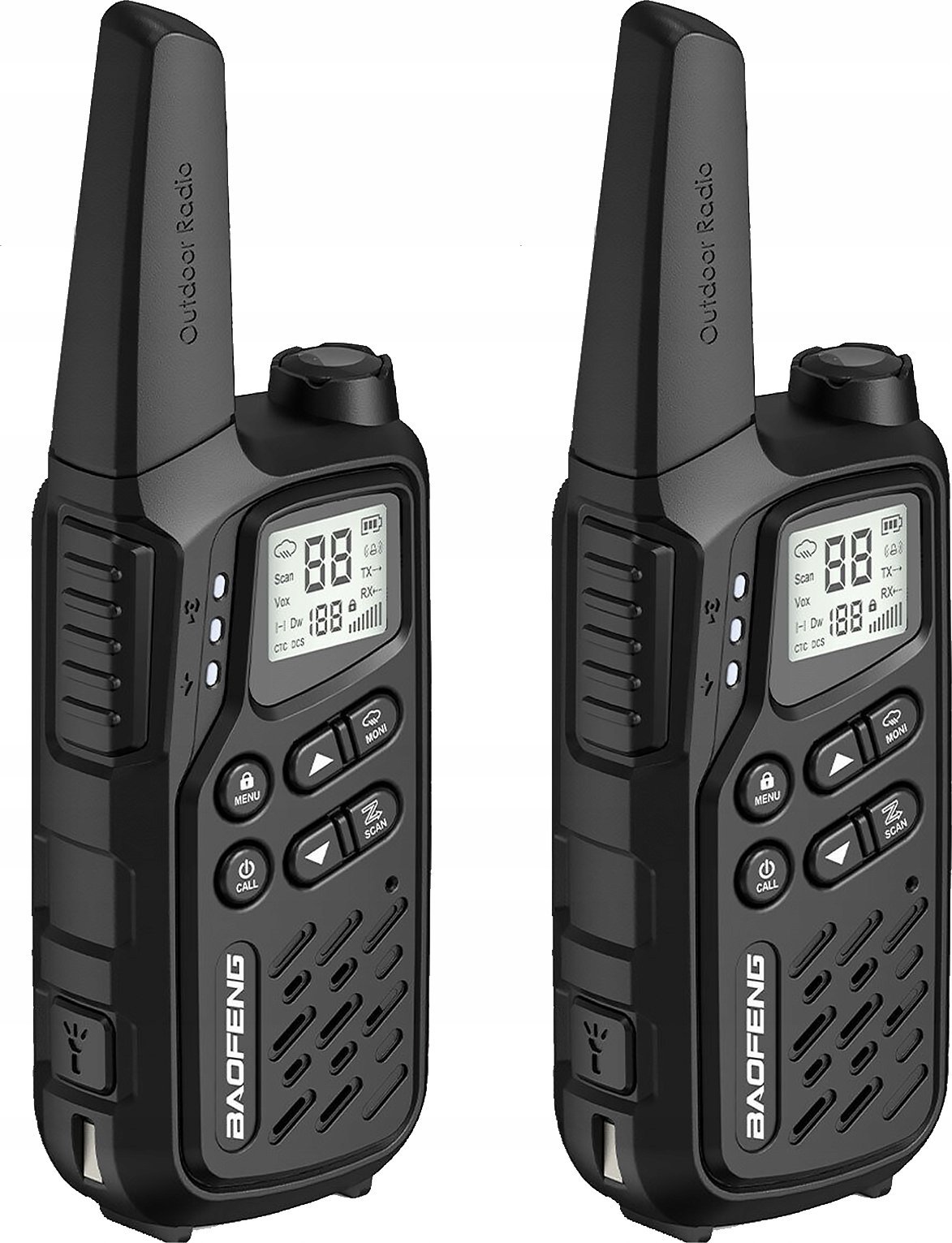 Walkie-Talkie Baofeng BF-T25E Black, 2 pieces