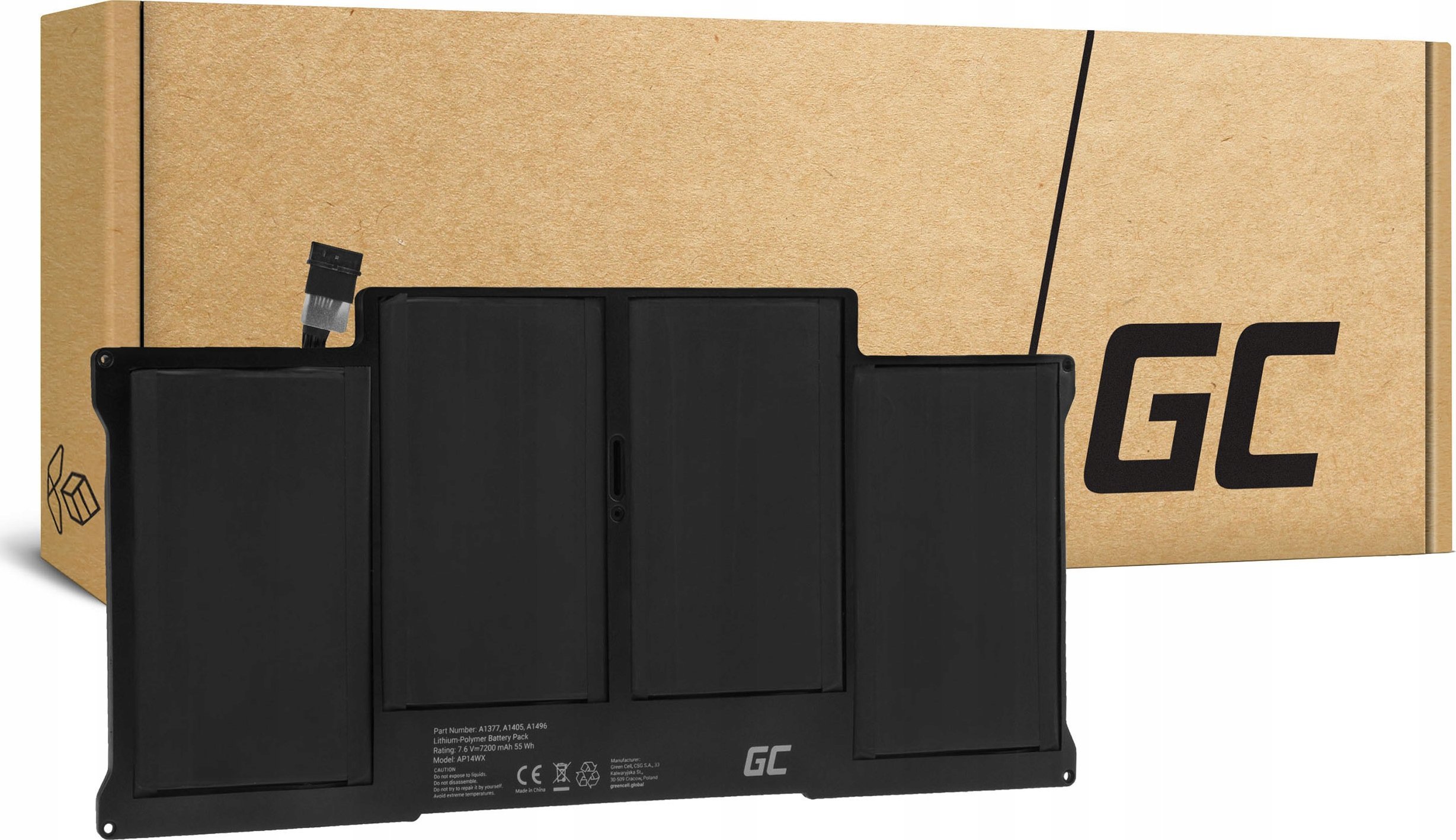 Green Cell Notebook battery Apple A1405