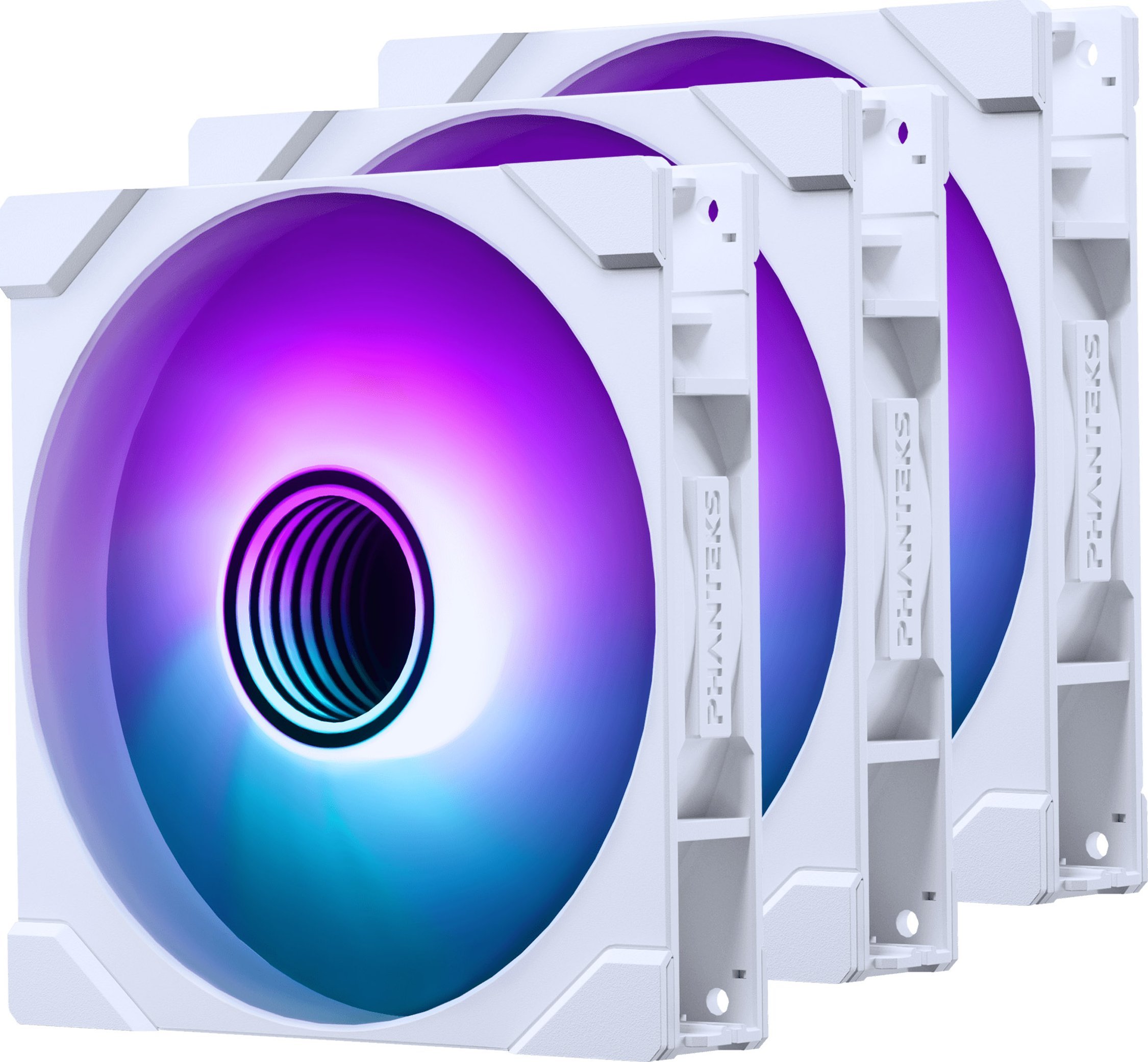 Wentylator Phanteks M25G2-140 D-RGB 3-pack biały