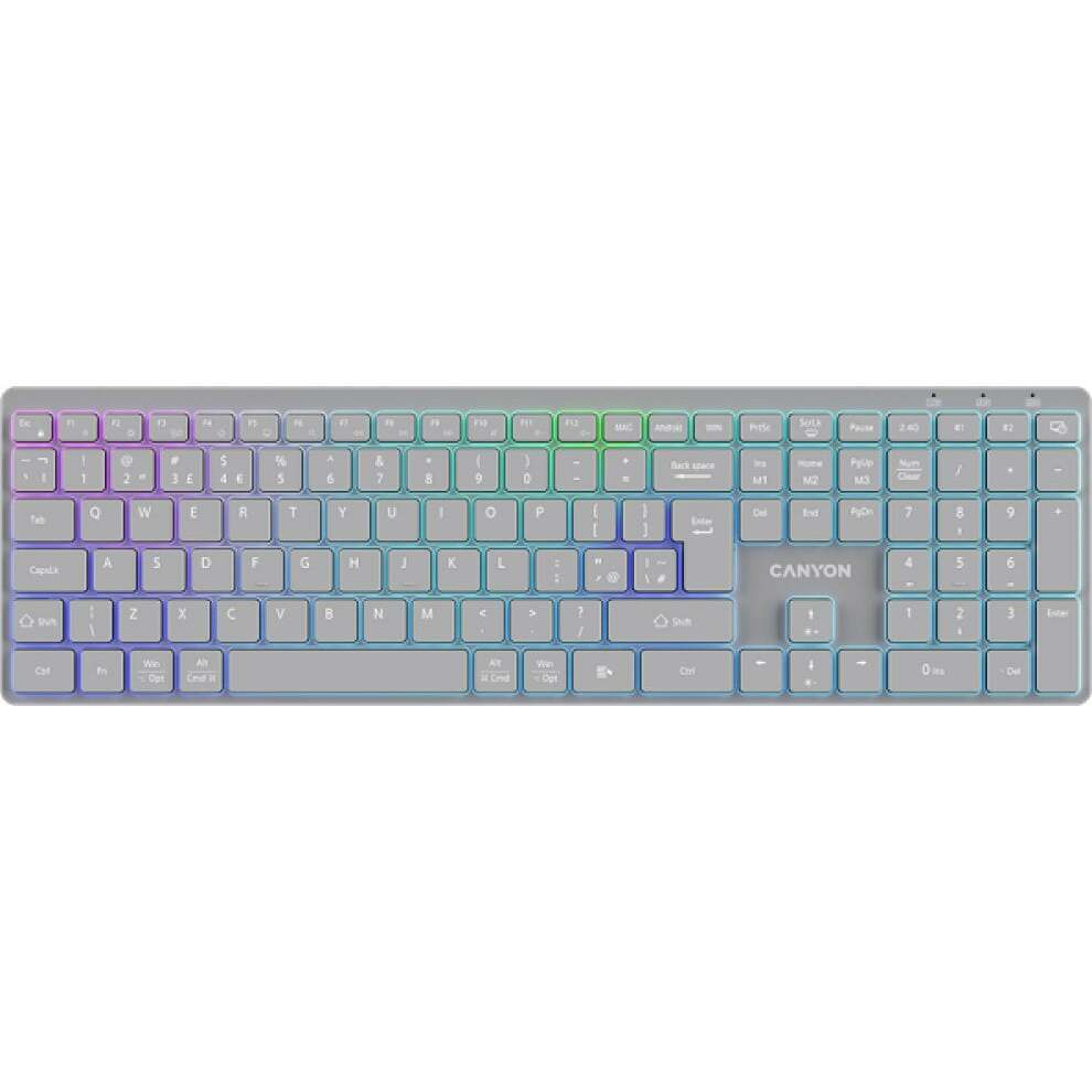 Klawiatura Canyon HKB-W11 Szara (CNS-HBTK11G) |