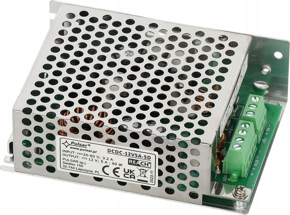 Przetwornica Pulsar PRZETWORNICA ZASILANIA DCDC-12V5A-SD PULSAR