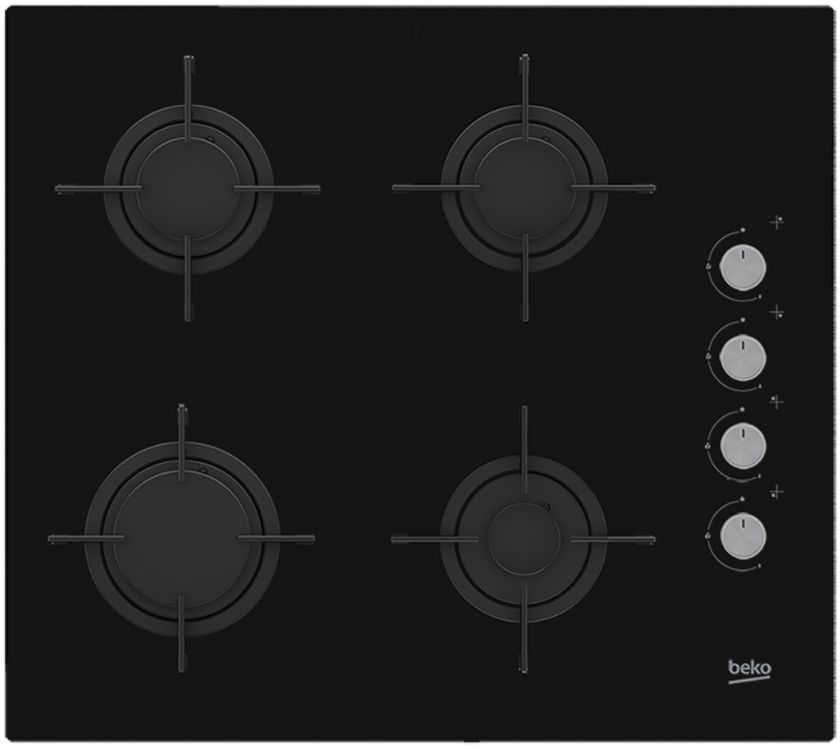 Beko HILG64120S hob Black Built-in 60