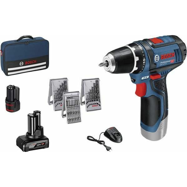 Bosch GSR-12V-15 Akku-Bohrschrauber Set | 0615990G6L