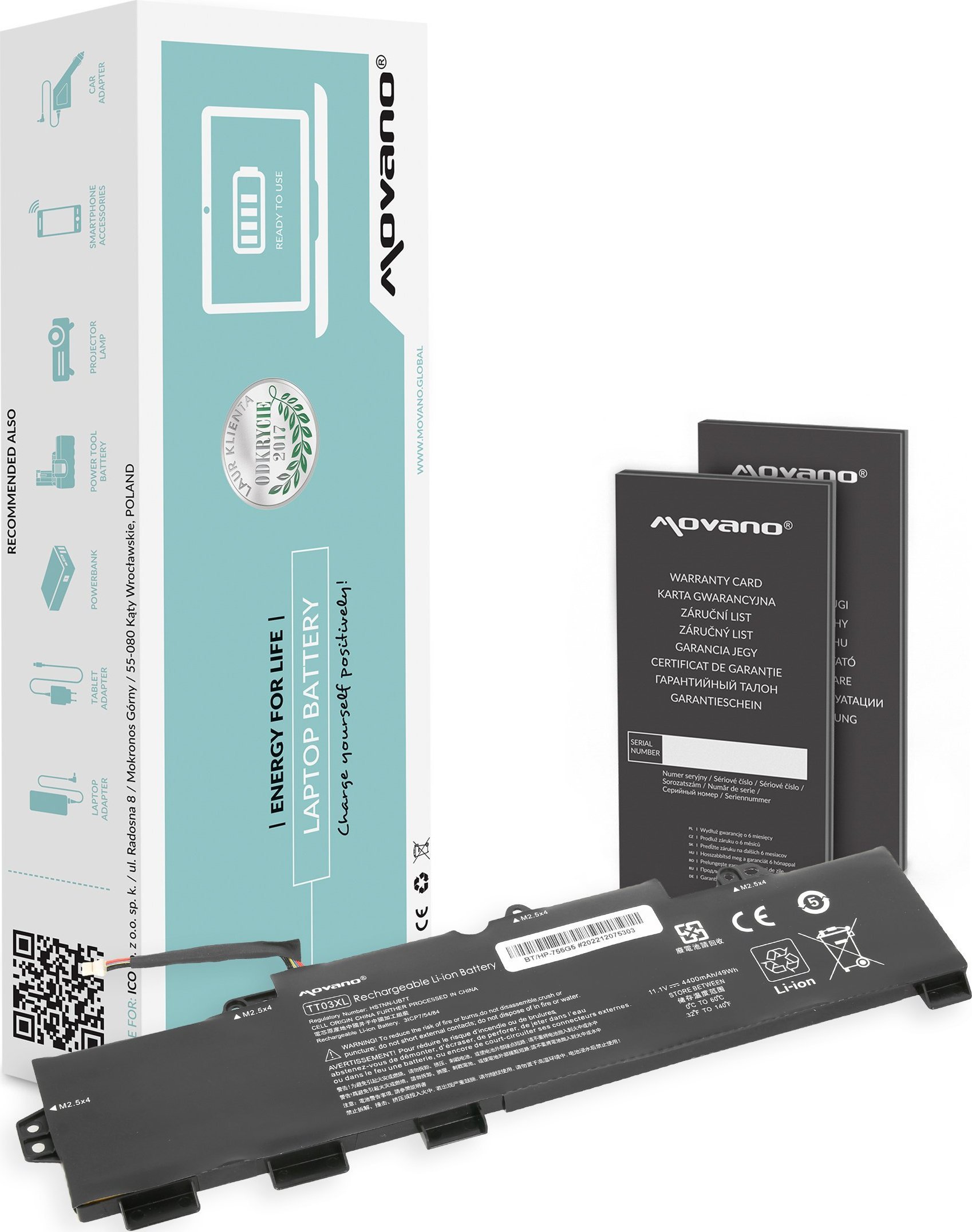 Movano  TT03XL do HP EliteBook 755
