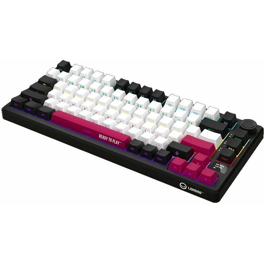 Klawiatura Lorgar KBP7075W Toxic Purple (LRG-KBP7075W-BK-US)