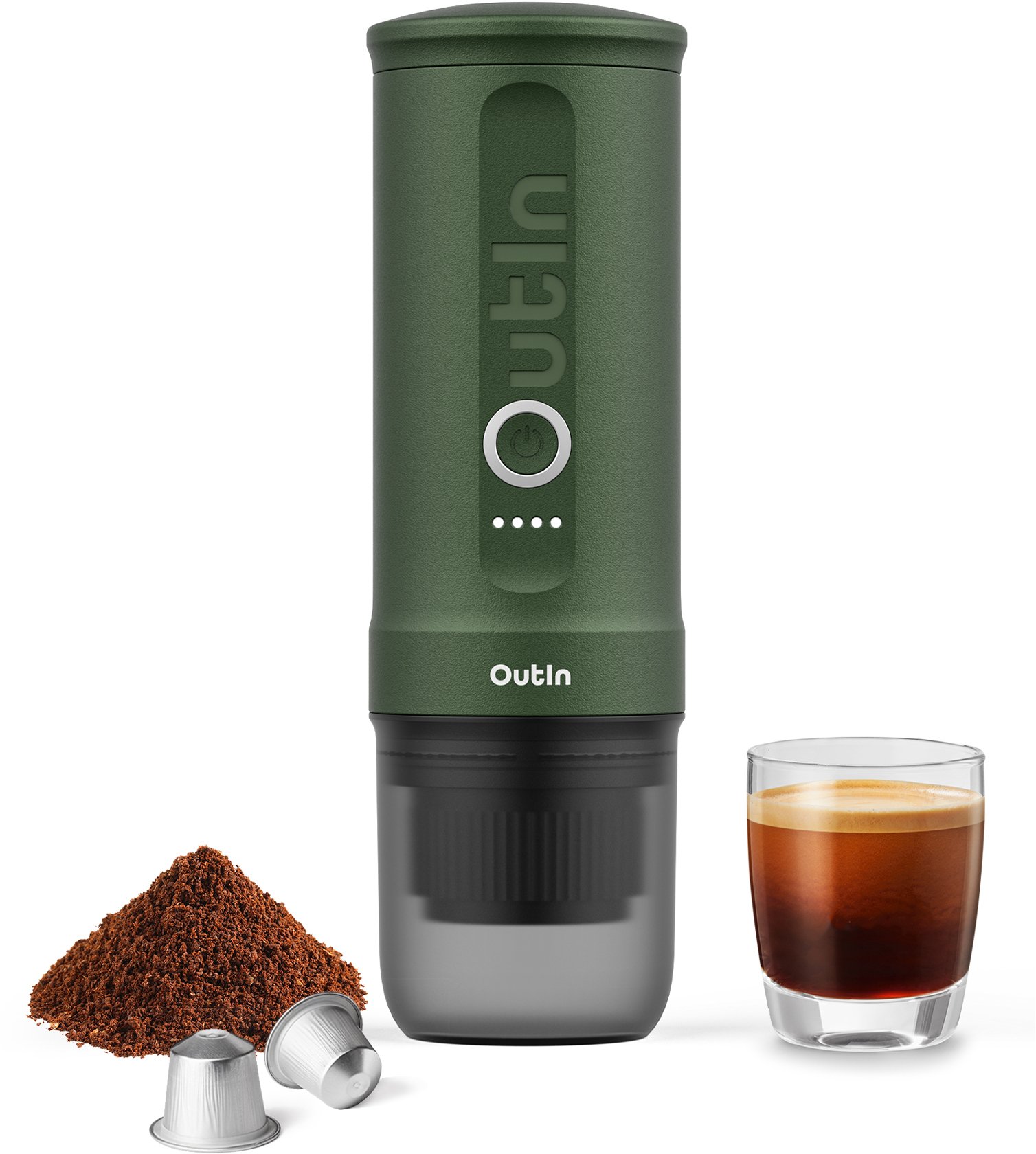 Outin Nano Portable Espresso Machine, 80ml