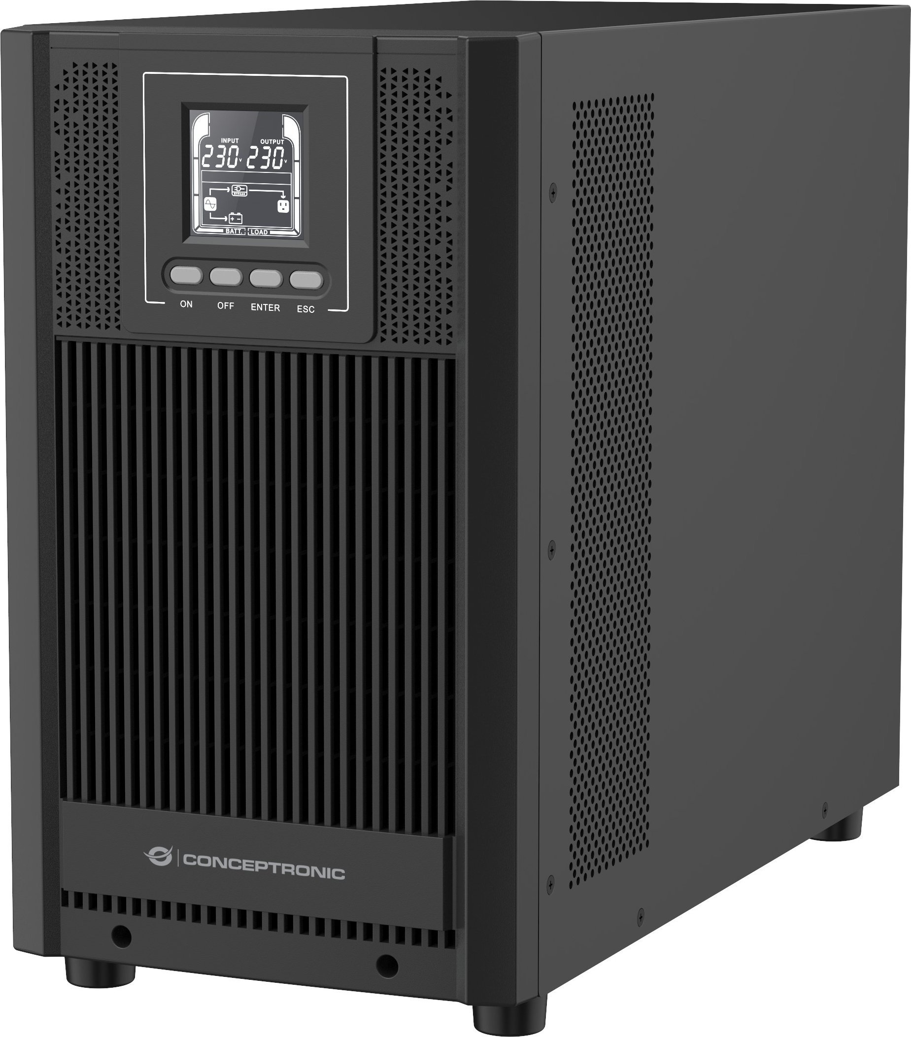 CONCEPTRONIC USV 3000VA/2700W/5xIEC/HID USB/+Online Tower sw