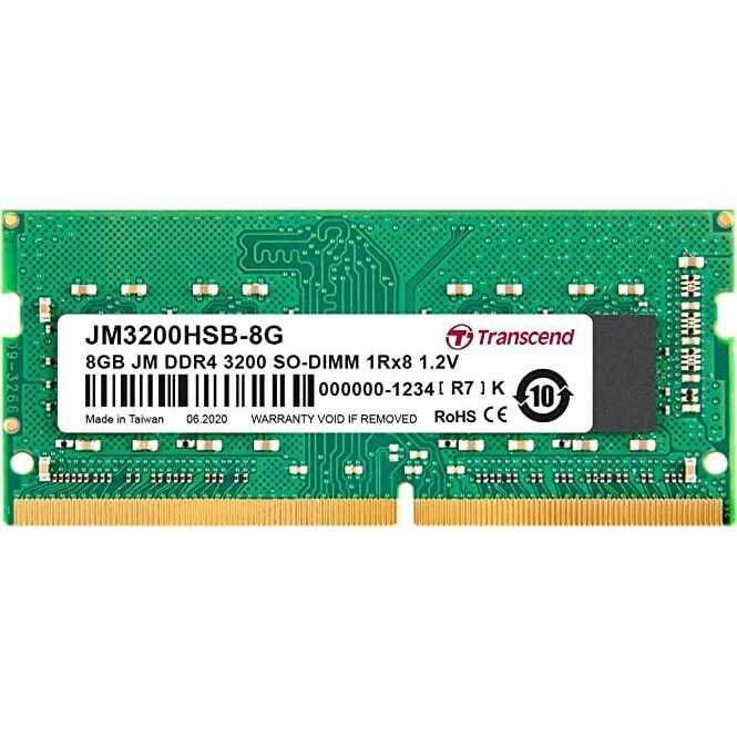 Transcend JetRam 8GB DDR4-3200 CL22 SO-DIMM