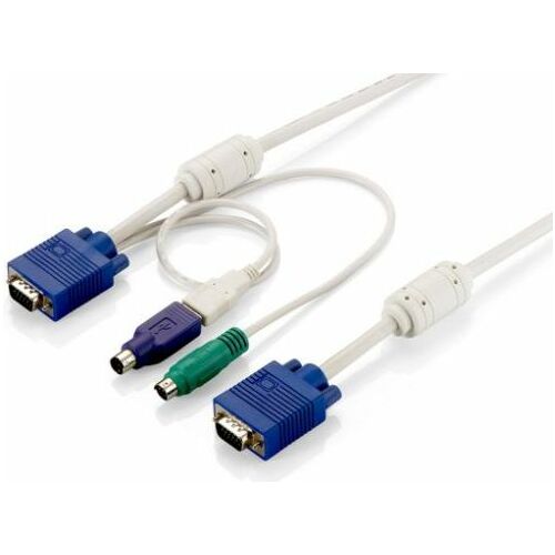 LevelOne Kable KVM, 5m, White (ACC-2103)