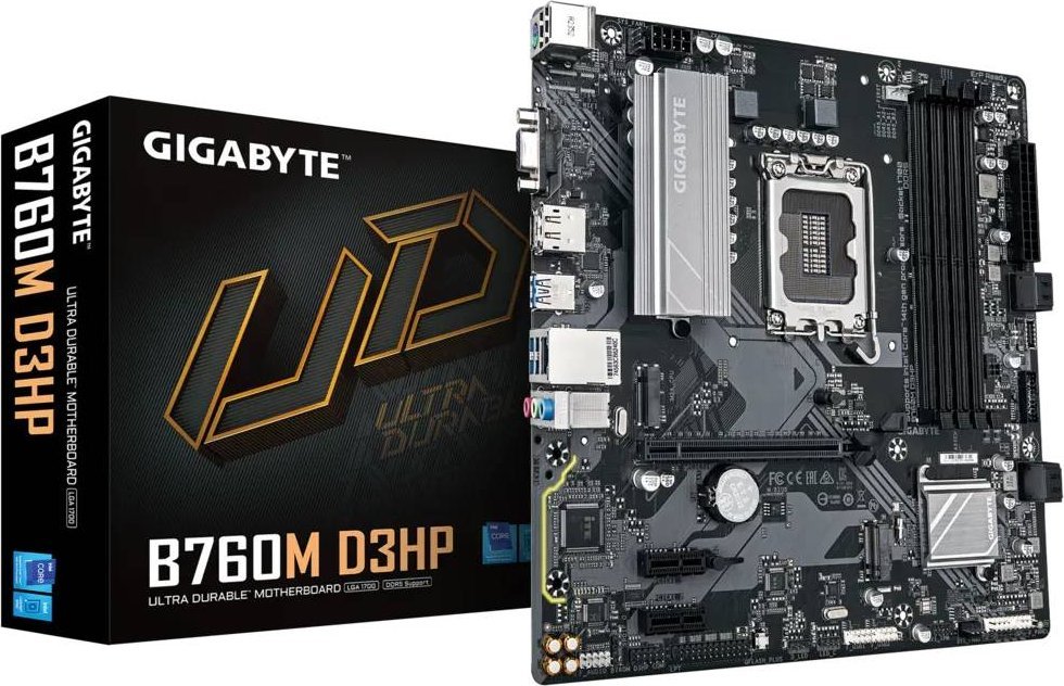 Gigabyte B760M D3HP Motherboard, LGA1700, Intel