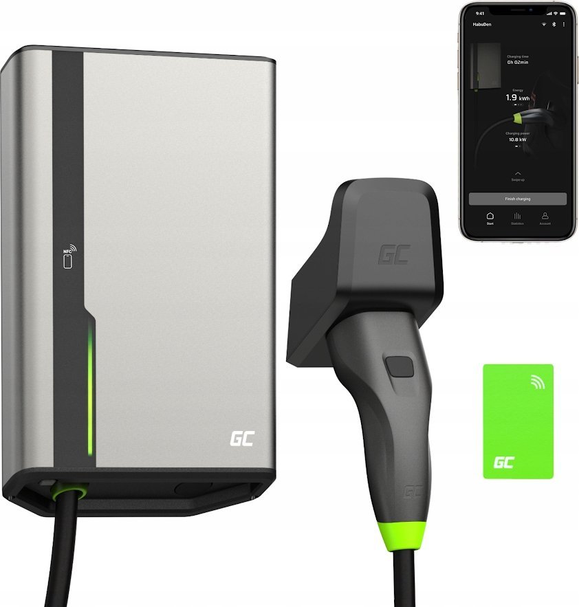 Green Cell Charger station Wallbox HabuDen