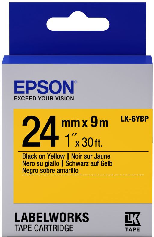 Epson LabelWorks LK-6YBP - Schwarz auf